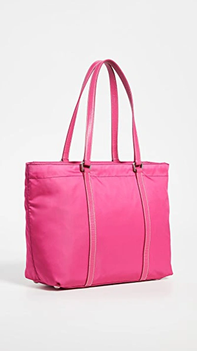 Pre-owned Prada Pink Tessuto Tote