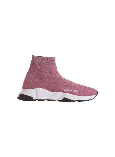 Shop Balenciaga Speed Trainer Sneakers In Rosa