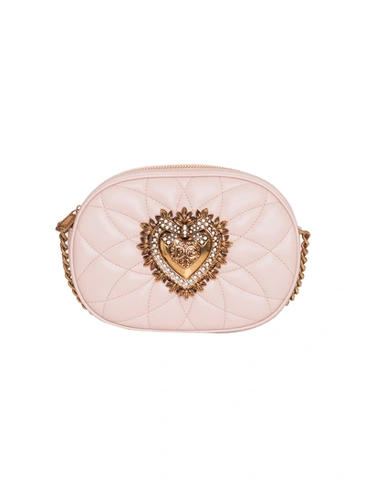 Shop Dolce & Gabbana Devotion Camera Bag In Cipria