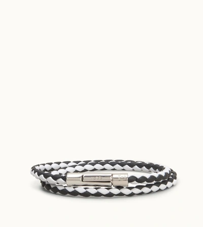 Shop Tod's Bracelet In Grey/black