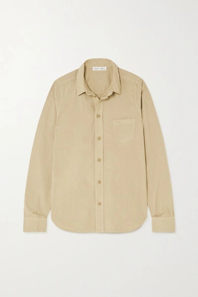 Shop Alex Mill Cotton-poplin Shirt In Beige