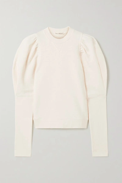 Shop Ulla Johnson Philo Cotton-jersey Sweatshirt In Beige