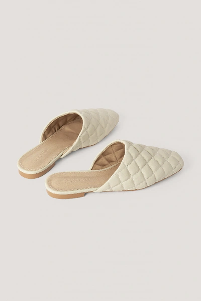 Shop Na-kd Quilted Loafers - Offwhite