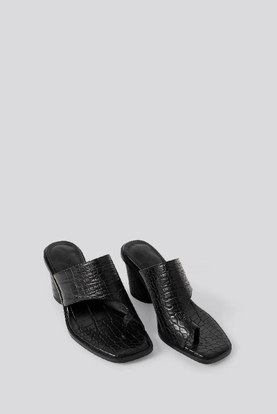 Shop Na-kd Toe Ring Mules - Black