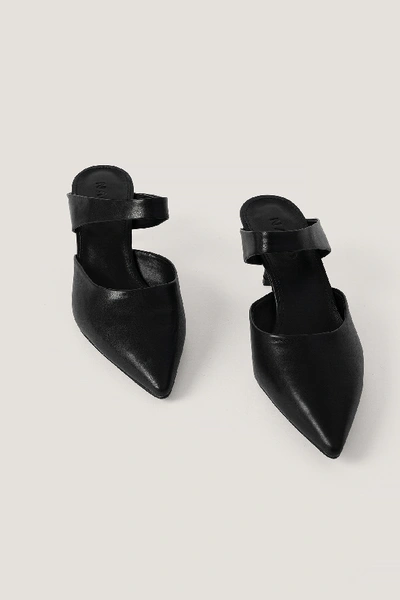Shop Na-kd Strap Detail Pointy Pumps - Black