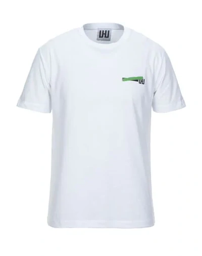 Shop Lhu Urban T-shirts In White