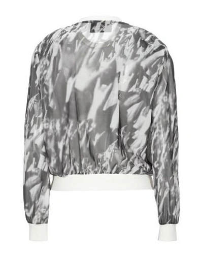 Shop Patrizia Pepe Woman Sweatshirt Lead Size 2 Polyester, Elastane, Viscose, Polyamide In Grey