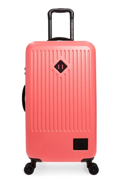 Shop Herschel Supply Co Medium Trade 29-inch Rolling Suitcase In Neon Pink