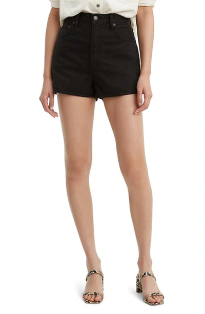 Shop Levi's High Waist Jean Shorts In Spring Tide