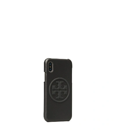 Shop Tory Burch Perry Bombe Phone Case For Iphone X/xs In Black