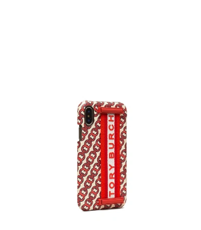 Shop Tory Burch Gemini Link Phone Case For Iphone X/xs In Liberty Red Gemini Link
