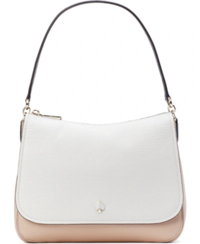 Shop Kate Spade Polly Flap Shoulder Bag In Blush Multi