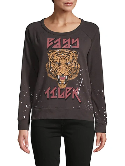 Shop Chaser Graphic Cotton Sweatshirt In Vintage Black