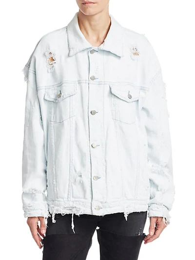 Shop Alchemist Manny Denim Jacket In Ice Art