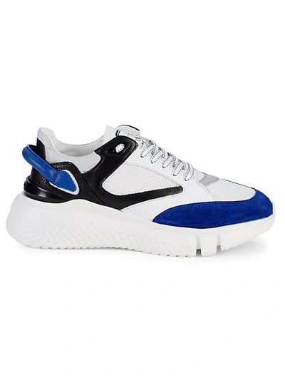 Shop Buscemi Veloce Sneakers In Royal White
