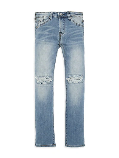 Shop 7 For All Mankind Boy's Distressed Jeans In Light Blue