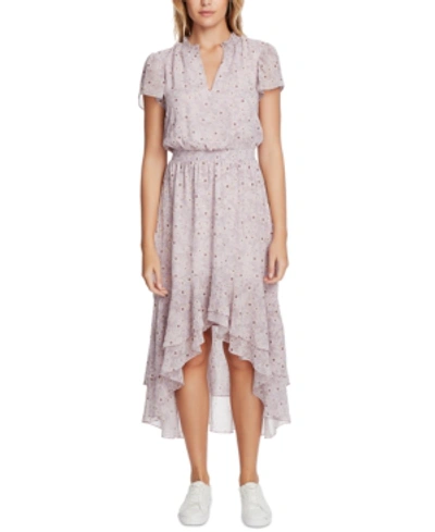 Shop 1.state Floral-print High-low Dress In Orchid Bud