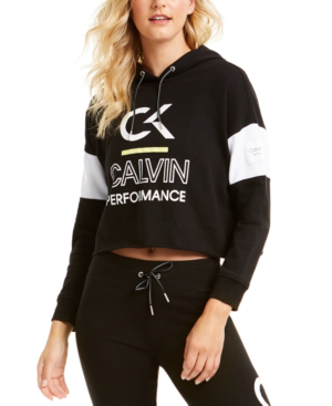 calvin klein performance logo hoodie