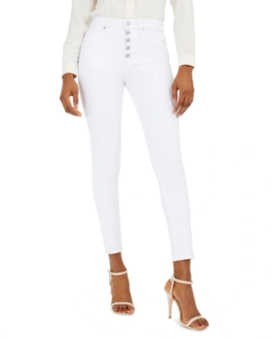 Shop Hudson Barbara High-waist Super Skinny Jeans In White
