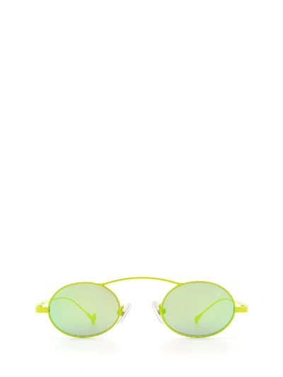 Shop Eyepetizer Birkin Lime Green Sunglasses In C.12-36