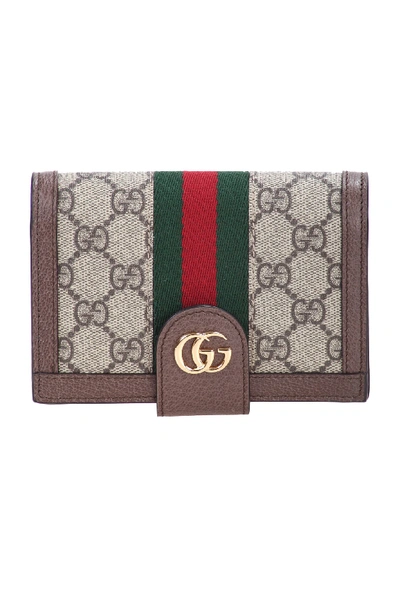 Shop Gucci Passport Case In Beige