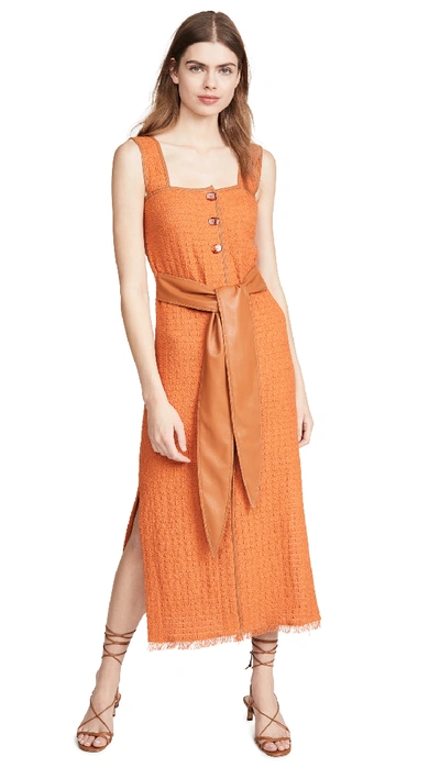 Shop Nanushka Rita Dress In Orange