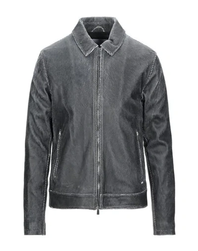 Aglini Leather Jacket In Black | ModeSens