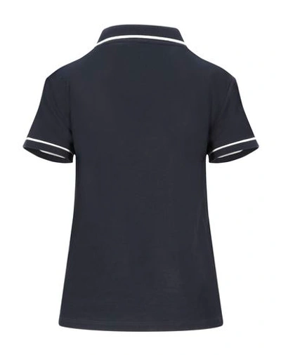 Shop Celine Polo Shirt In Dark Blue