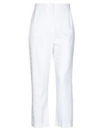 Shop Pinko Woman Pants White Size 4 Viscose, Elastane, Polyester