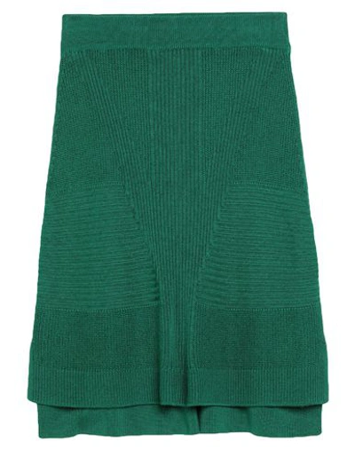 Shop Osklen Knee Length Skirt In Emerald Green