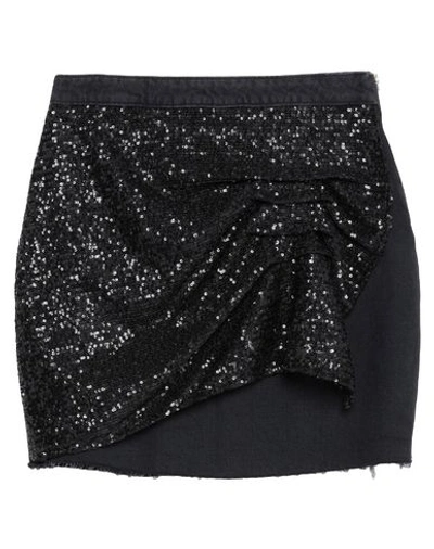Shop Pinko Woman Denim Skirt Black Size 29 Cotton, Polyester