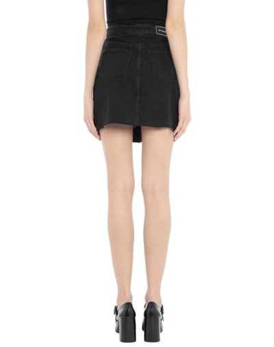 Shop Pinko Woman Denim Skirt Black Size 29 Cotton, Polyester