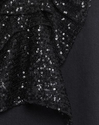 Pinko Sequined-front Denim Mini Skirt In Black