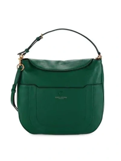 Shop Marc Jacobs Empire City Leather Hobo Bag In Juniper