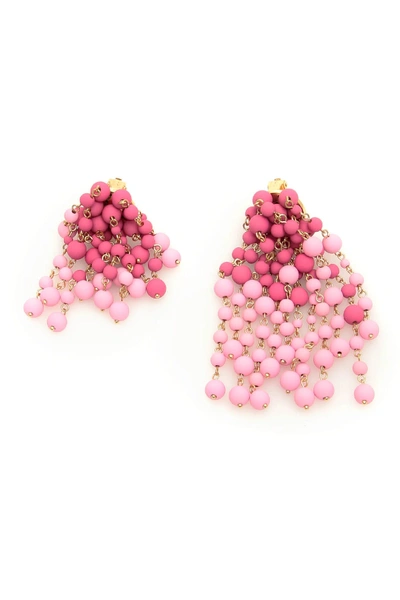 Shop Jacquemus Les Mimosas Earrings In Pink (pink)