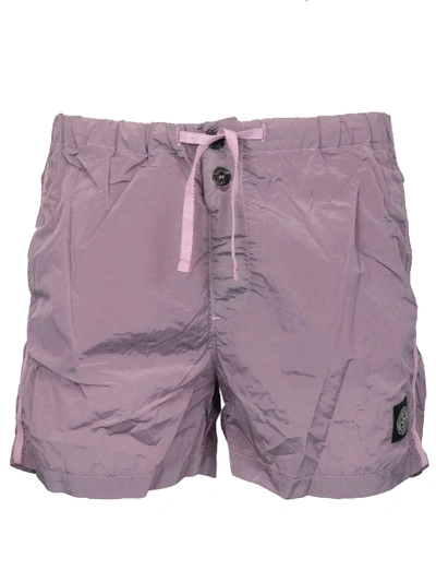 Shop Stone Island Poliamida Swim Shorts In Rose