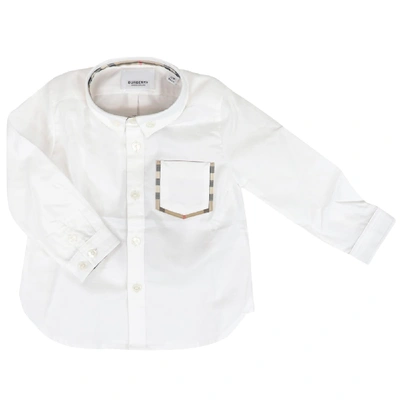 Shop Burberry Harry Shirt In White