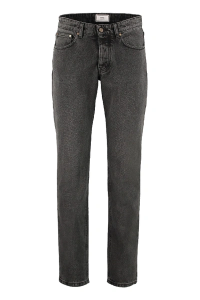 Shop Ami Alexandre Mattiussi 5-pocket Jeans In Grey