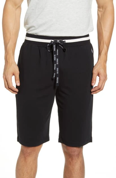 Shop Polo Ralph Lauren Stretch Pajama Shorts In Polo Black