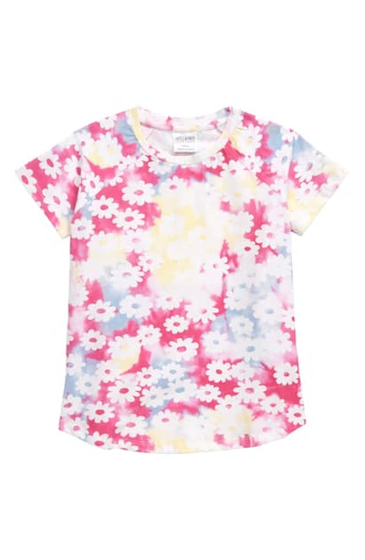 Shop Art & Eden Kim Floral Print Organic Cotton T-shirt In Multi Tie Dye Daisy