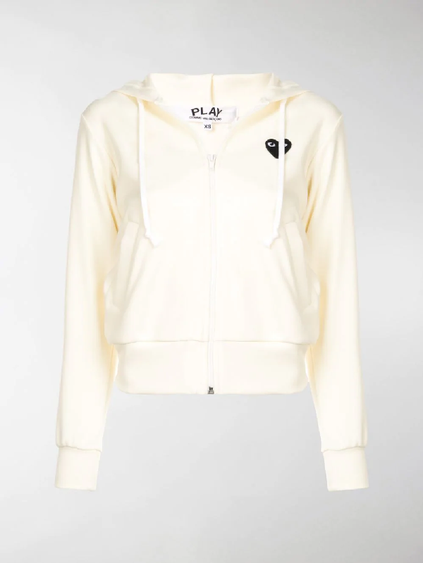 comme des garcons hoodie yellow