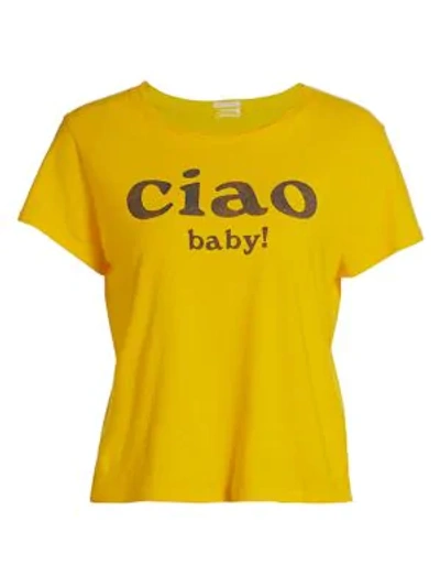 Shop Mother Lil Goodie Goodie Ciao T-shirt In Ciao Baby