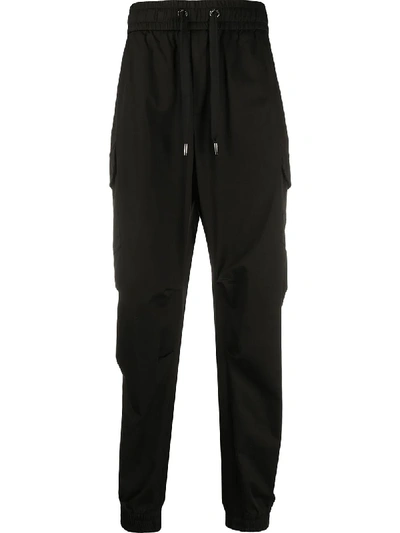 Shop Dolce & Gabbana Loose-fit Track Pants In Black