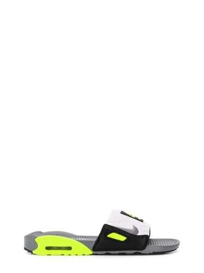Shop Nike Air Max 90' Slide Grey White Slippers
