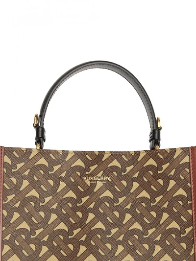 Shop Burberry Peggy Small Bucket Bag In Brown