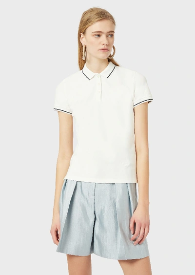Shop Emporio Armani Polo Shirts - Item 12455570 In White 1