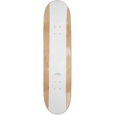 Shop Rassvet White Logo Skateboard In 2 White