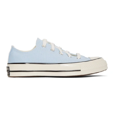 Shop Converse Blue Chuck 70 Low Sneakers In Agate