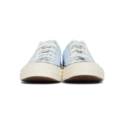 Shop Converse Blue Chuck 70 Low Sneakers In Agate