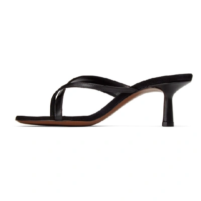 Shop Neous Black Florae 55mm Heeled Sandals